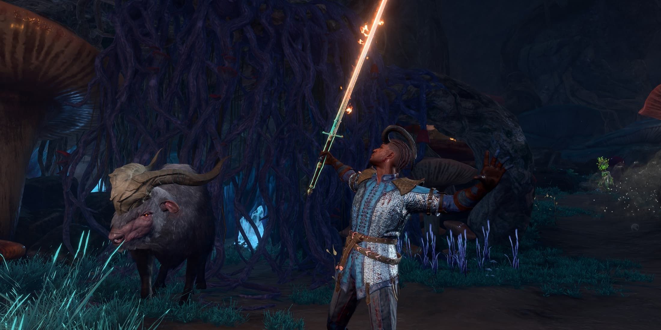 BG3 Wyll with Hexed Weapon