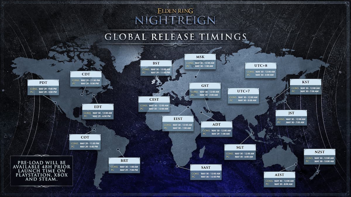 Elden Ring: Nightreign Launch Times