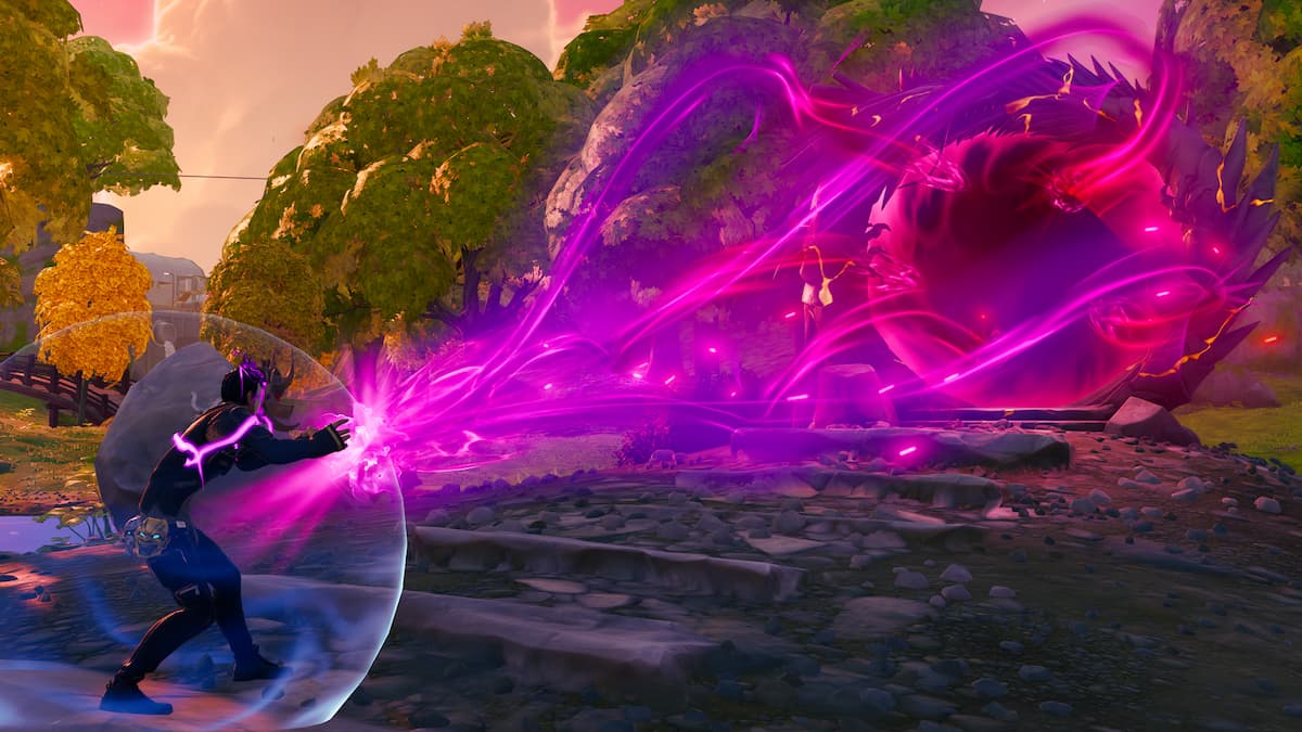 Picture showing Daigo using his powers in Fortnite.