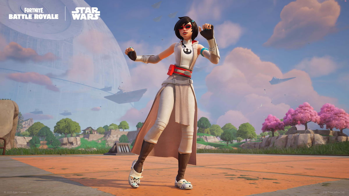 Picture showing a Fortnite character dancing in the game.
