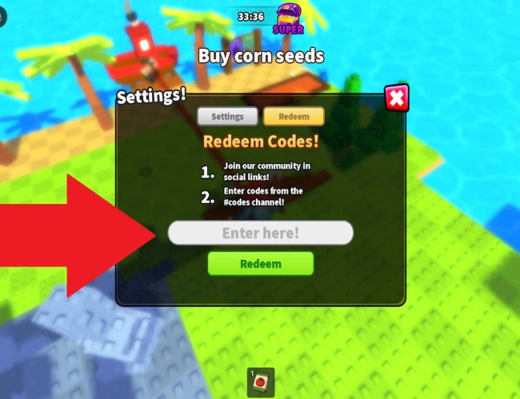 How to redeem Build An Island codes.