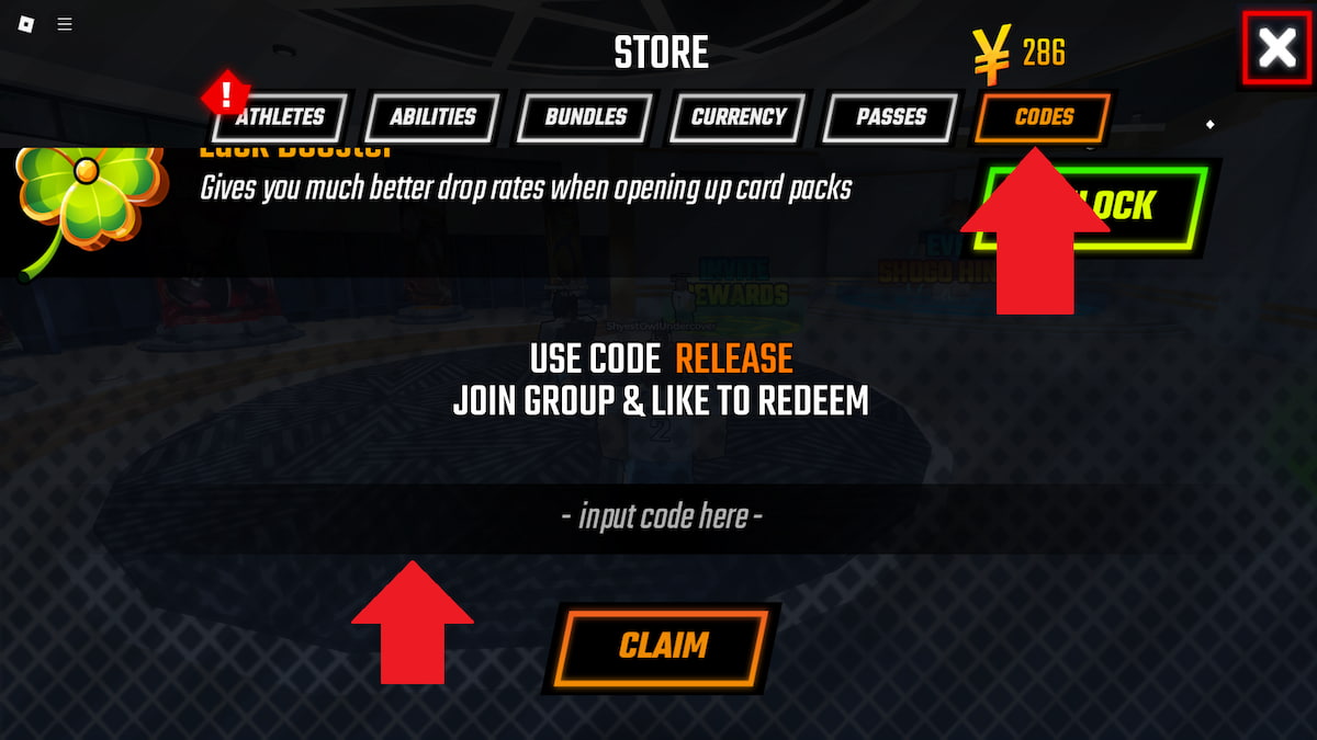 How to redeem Volleyball Ascended codes.