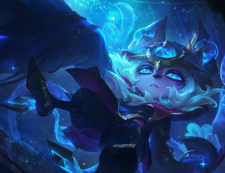Picture showing the Stargazer Vex skin in League of Legends.