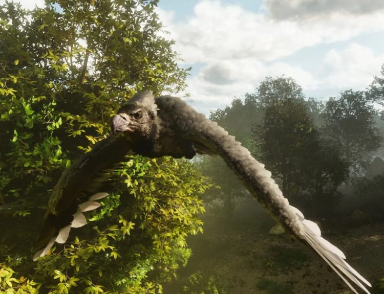 An Argentavis taking flight on Ark: Survival Ascended
