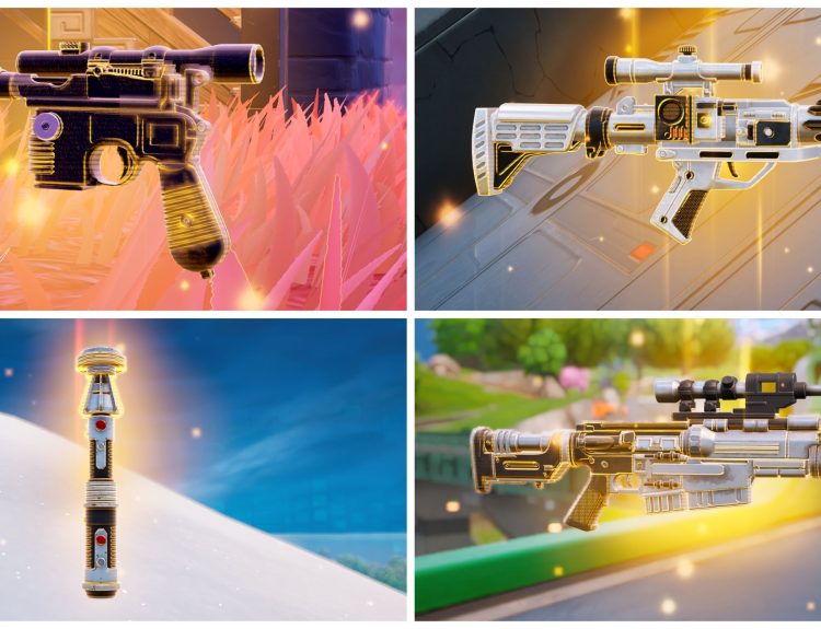 Mythic Weapons in Fortnite x Star Wars