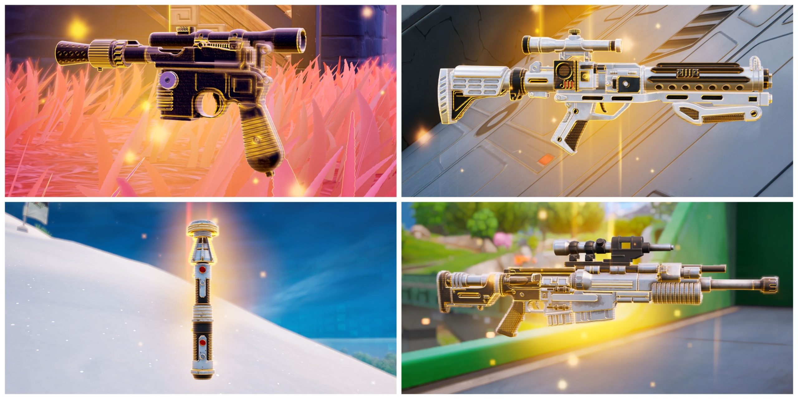 Mythic Weapons in Fortnite x Star Wars
