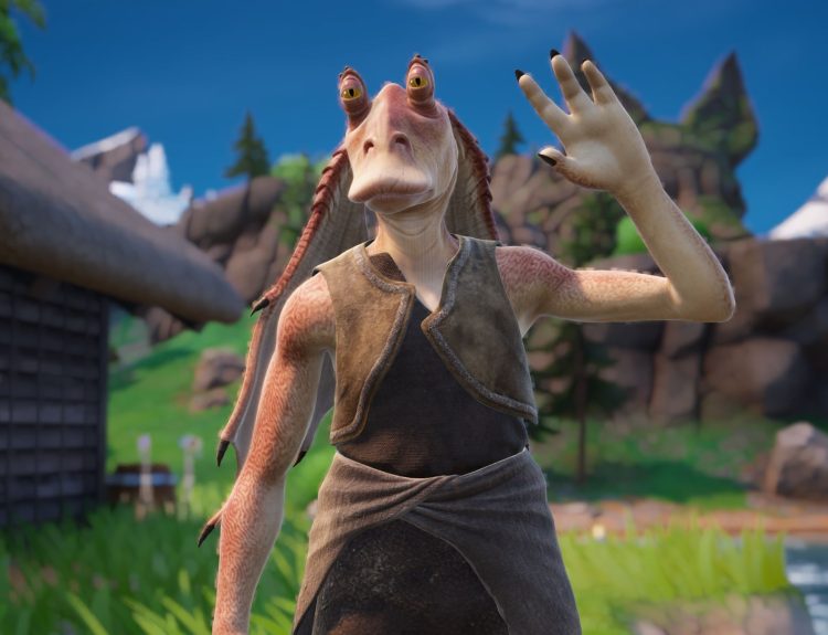 say hello to jar jar binks in fortnite