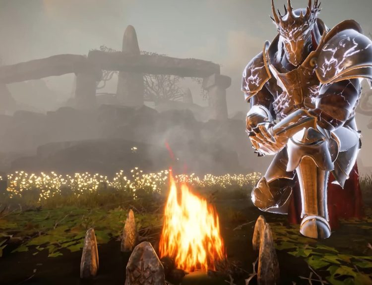 Tainted Grail The Fall of Avalon Arthur by the campfire
