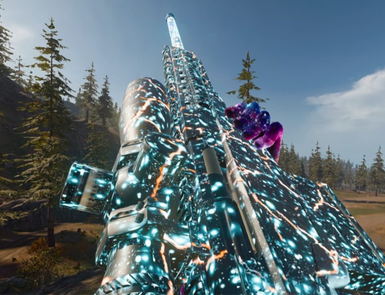 Inspecting the XRK Stalker Galaxy Eater on Verdansk in Warzone,