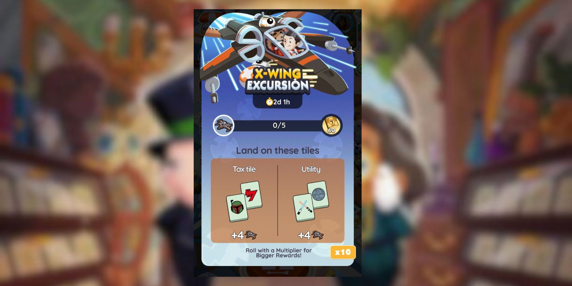 x wing excursion monopoly go