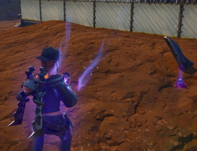 fortnite character using hop rocks in dusty divot