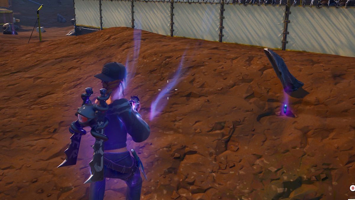 fortnite character using hop rocks in dusty divot