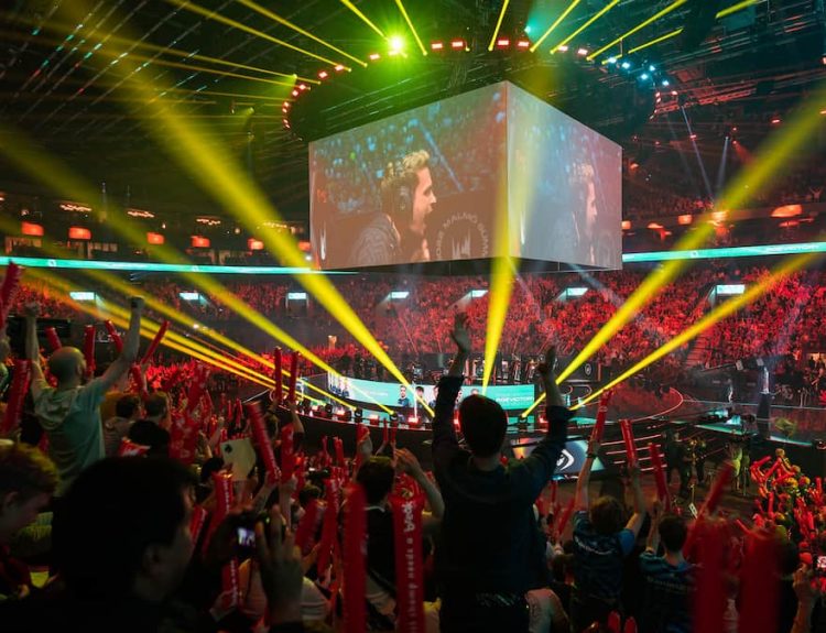 Picture showing during the 2022 League of Legends European Championship Series Summer Final at the Malmö Arena.
