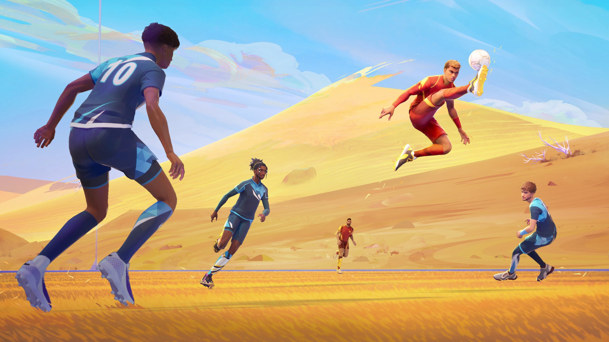 cover art featuring in-game stadium in Rematch