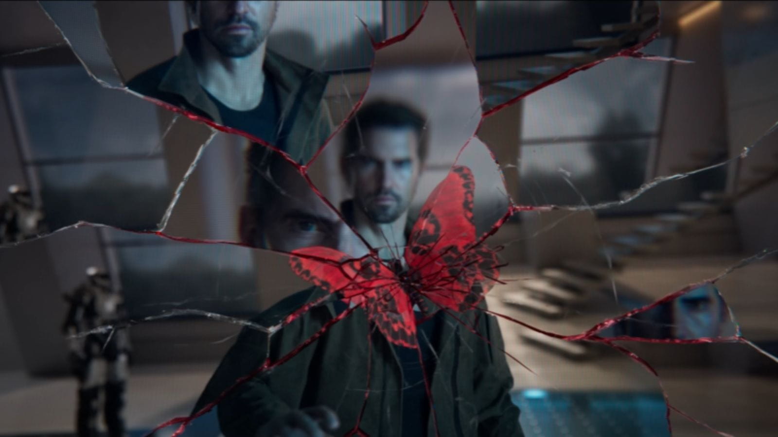 David Mason shown fragmented as he look at a red butterfly in the Black Ops 7 trailer.