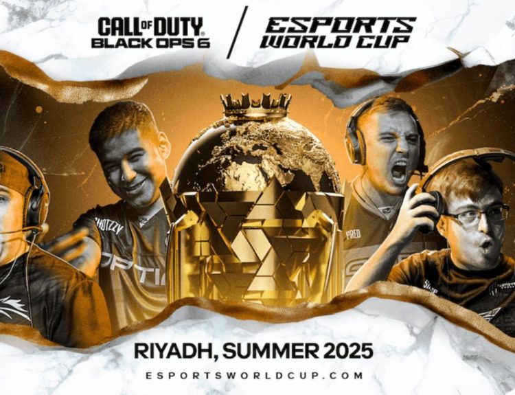 Top pro players featured in the Black Ops 6 Esports World Cup 2025 key image.
