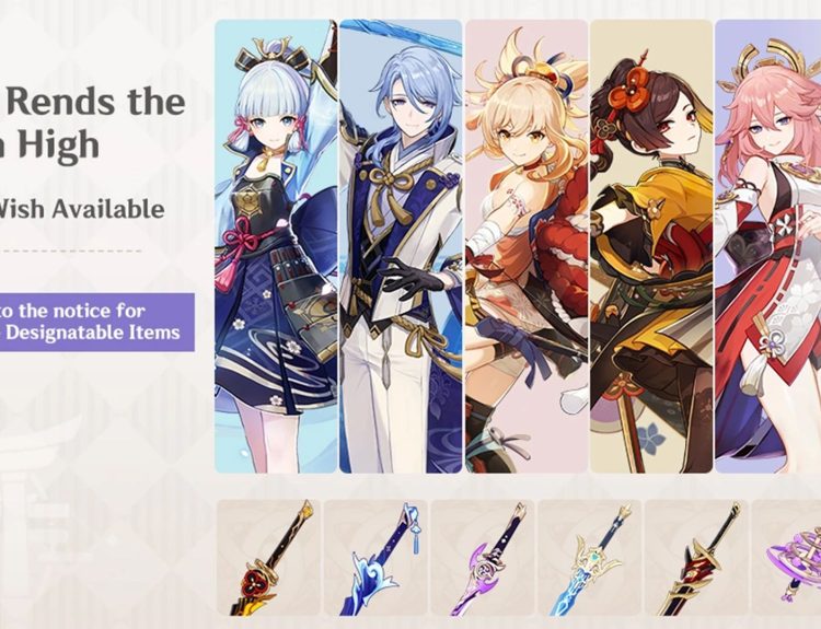 chronicled wish genshin impact may-june 2025 version 5.6 - thunder rends the plains on high - inazuma rerun banners