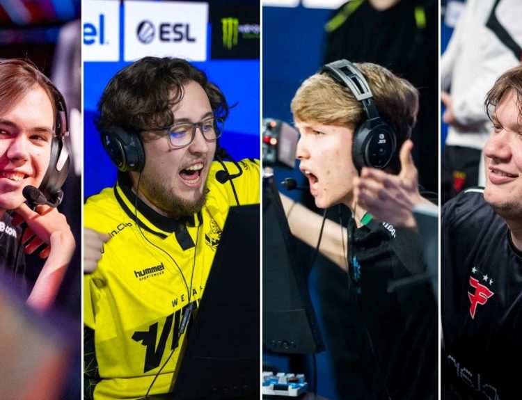 CS2 players donk of Team Spirit, ZywOo of Team Vitality, m0NESY of Team Falcons, and s1mple of FaZe Clan star in the BLAST Austin Major 2025, this year's first CS2 Major tournament.