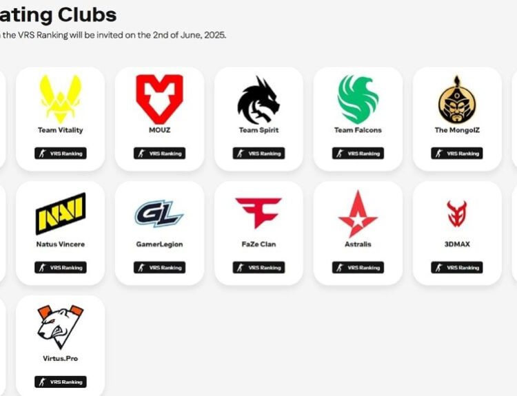 all teams participating in EWC 2025 Counter-Strike 2 tournament