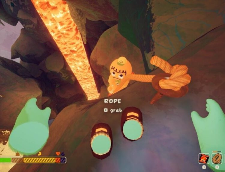 a rope in PEAK