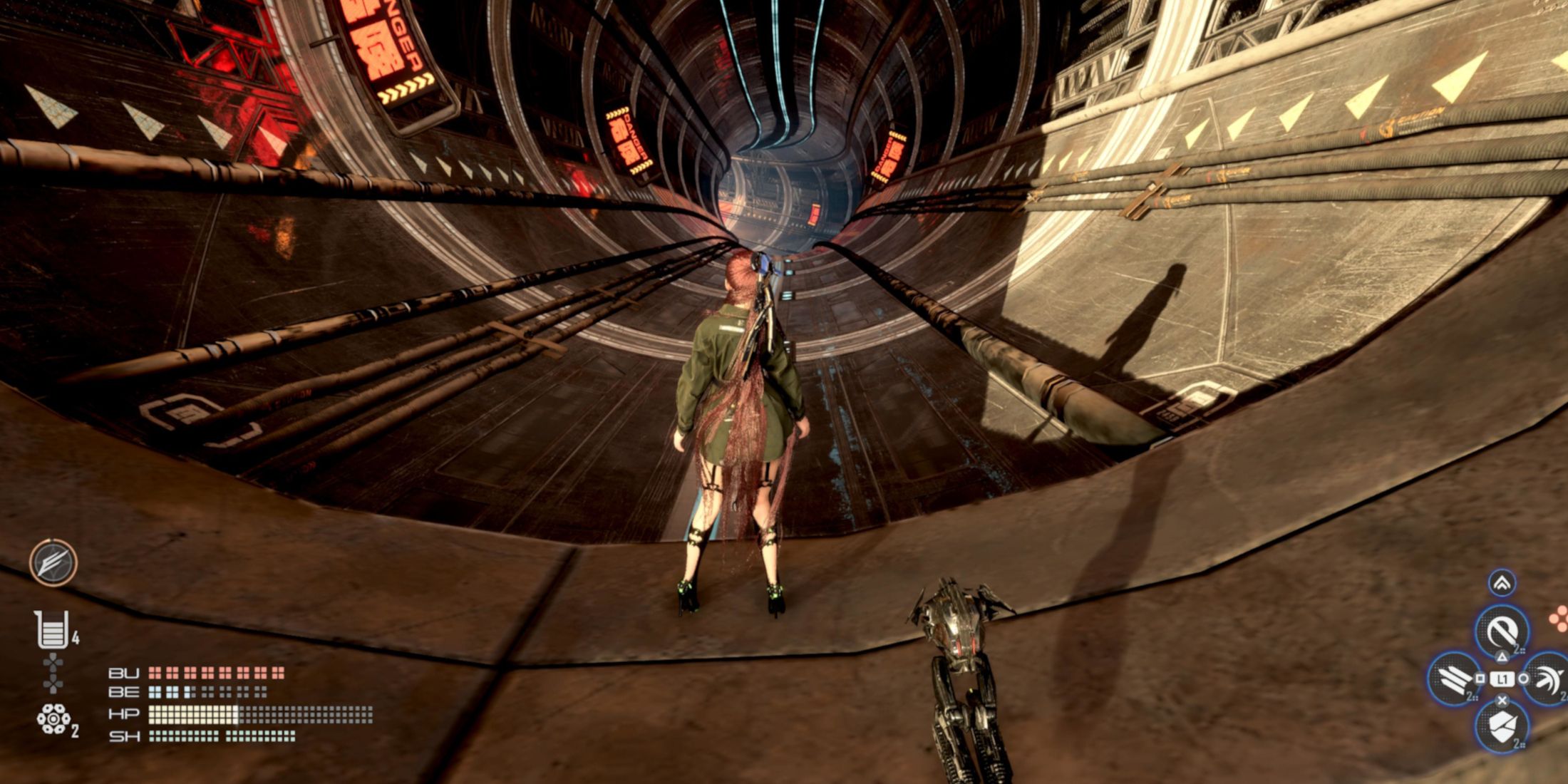 Stellar Blade - EVE about to slide down the Hypertube
