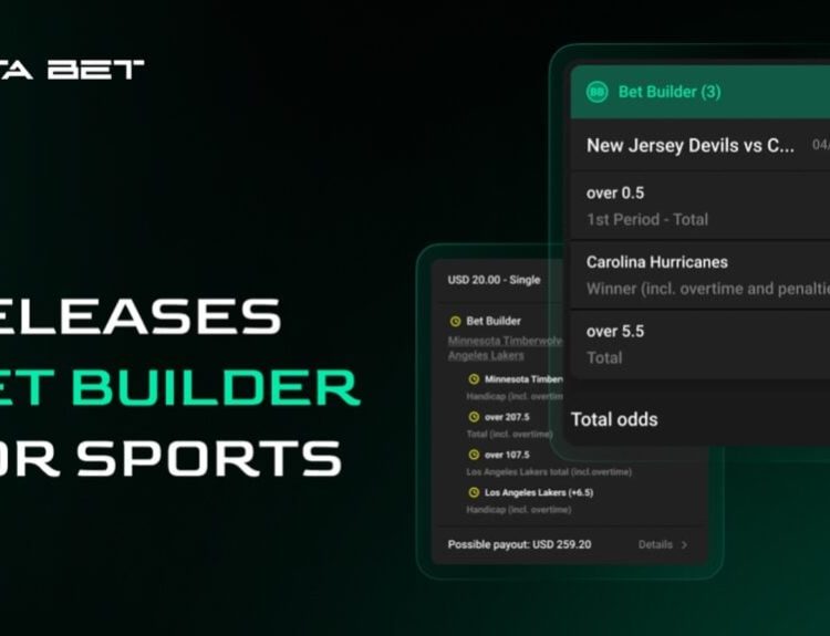 cover art featuring the release of the Bet Builder on DATA.BET for sports betting.