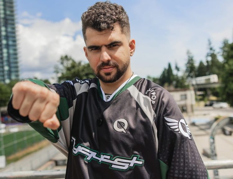Bwipo of FlyQuest during MSI Bracket features day in Vancouver, Canada on June 28, 2025.