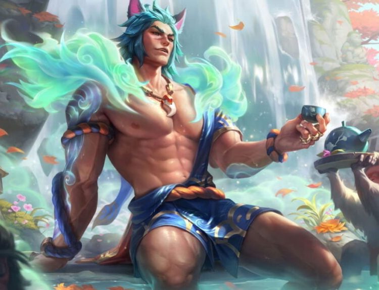 Picture showing Spirit Blossom Sett in League of Legends.