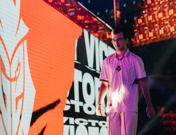 SkewMond of G2 Esports is seen onstage during MSI 2025 Play-In Stage Day 1 at the Pacific Coliseum in Vancouver, Canada on June 27, 2025.