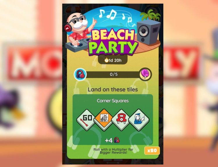 beach party monopoly go