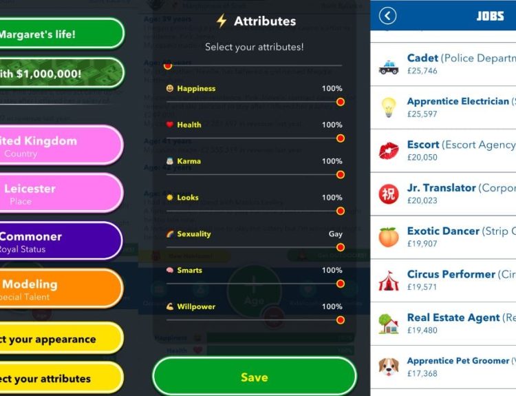 screenshots bitlife exotic dancer