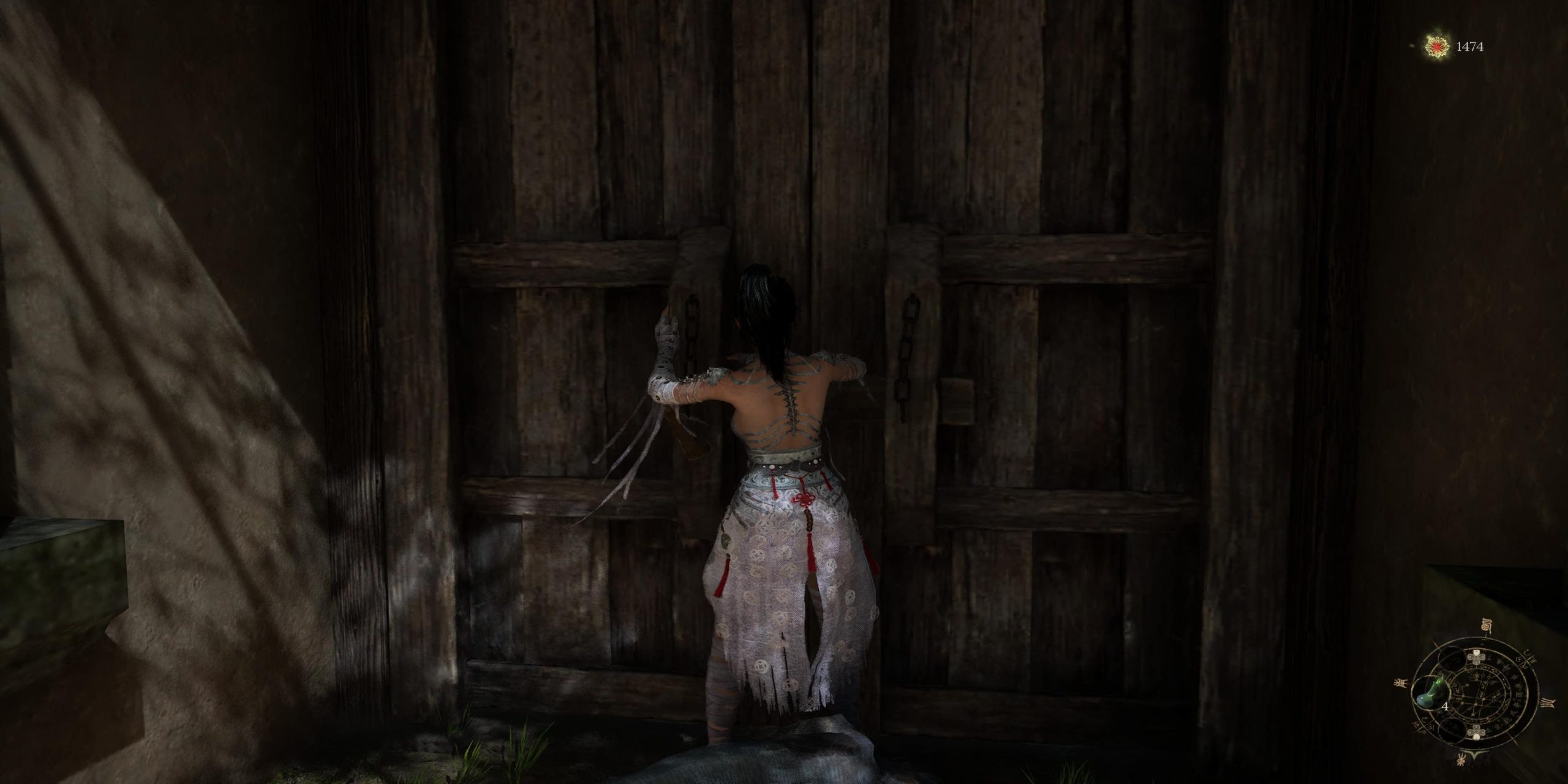 Wuchang Opening the Lightzen Temple Door With the Key