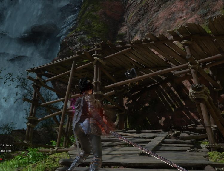 The Player Facing a Bird that Drops Aurum feathers