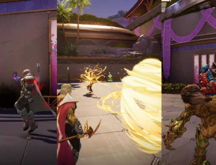 Scarlet Witch teaming up with Magento, Adam Warlock teaming up with Star-Lord and Mantis, and Groot teaming up with Rocket Racoon in Marvel Rivals.