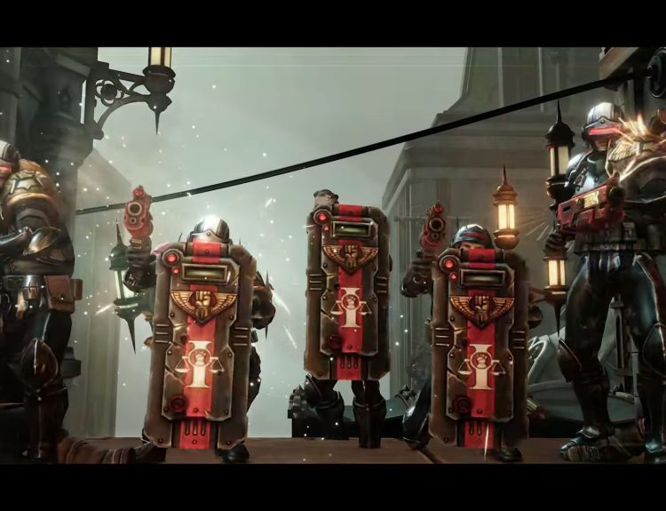 WH40k Rogue Trader Arbitrators cutscene in Act 1