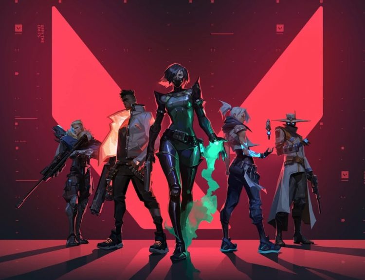 valorant agents lining up.
