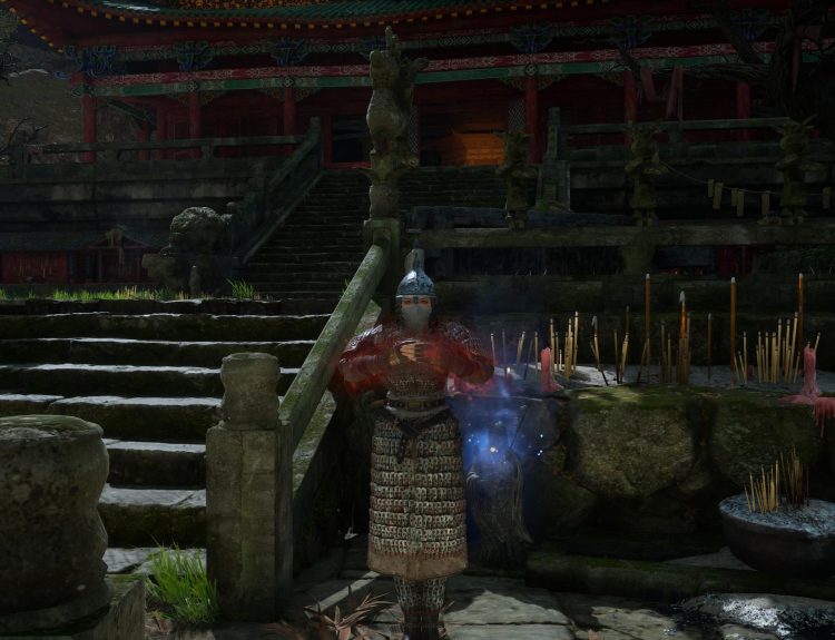 The Player Using the Worship Emote
