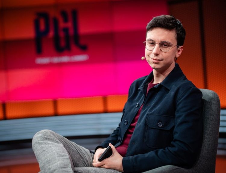 Caedrel during the 2022 League of Legends European Championship Series Week 5 at the LEC Studio on February 12, 2022 in Berlin Germany.