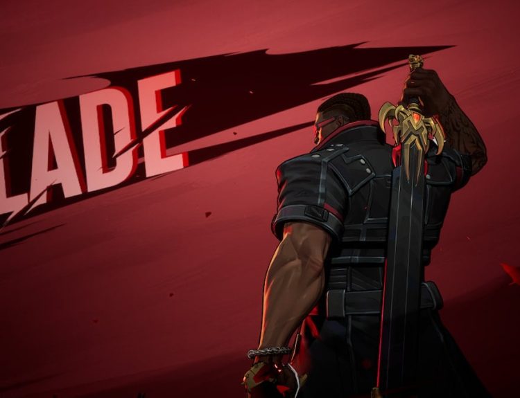 Picture showing Blade art in Marvel Rivals.