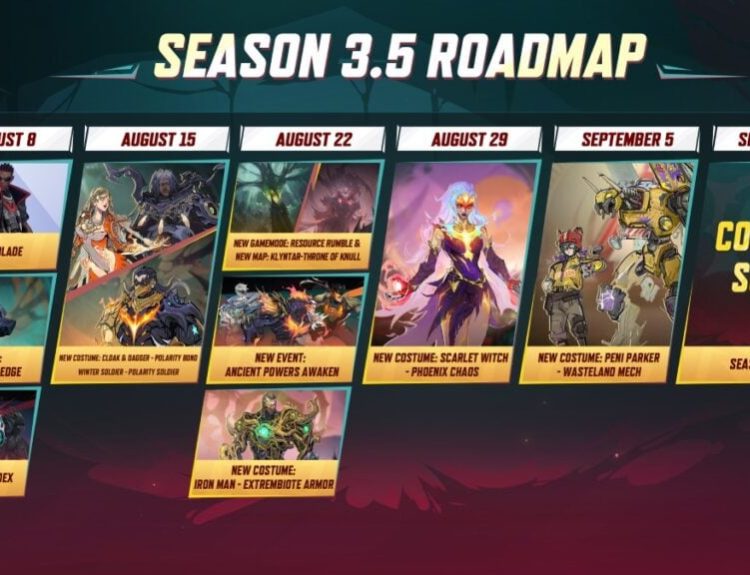 Marvel Rivals season 3.5 roadmap