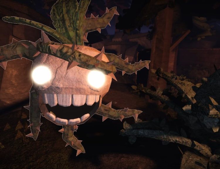 Picture showing Mandrake in Roblox Doors: Outdoors.