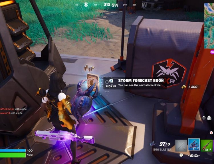Storm forecast boon in Fortnite
