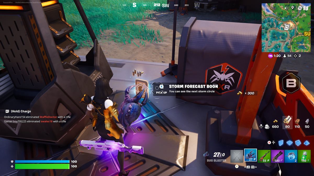 Storm forecast boon in Fortnite