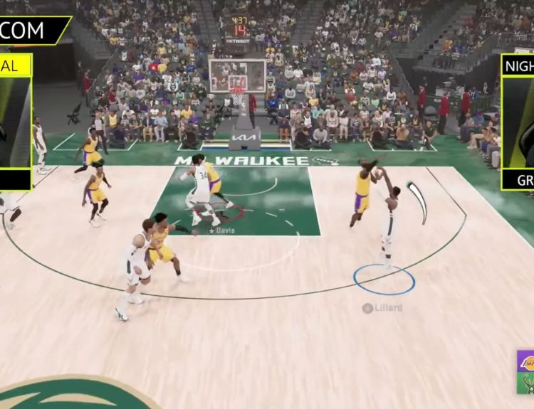 NBA 2K grand final match between Hoggy and Grandmaster in the H2H Global Gaming League.