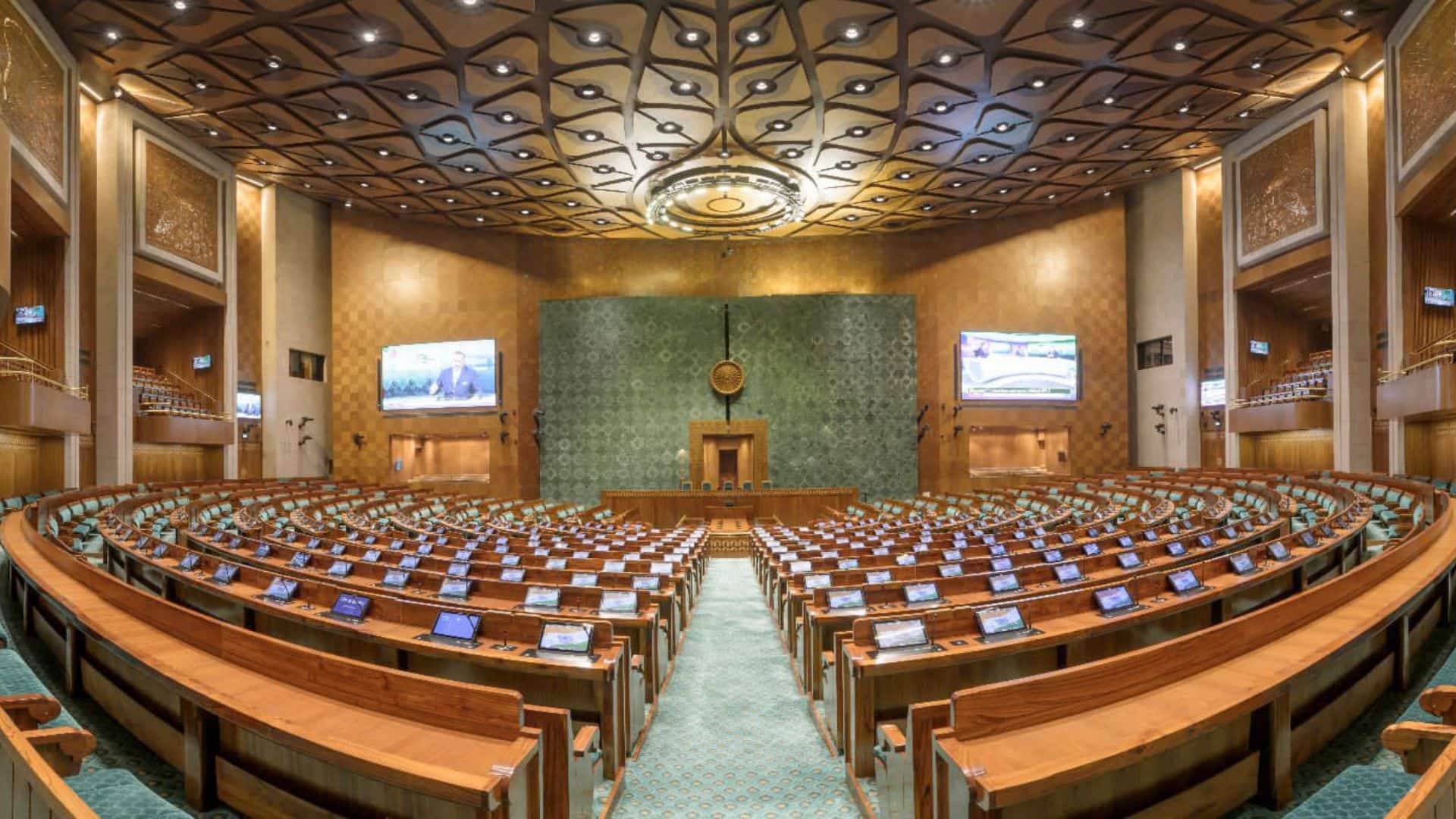 India's Lok Sabha chamber