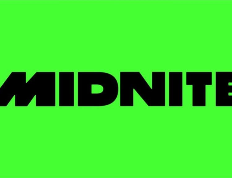 Midnite betting side brand name against a green background.