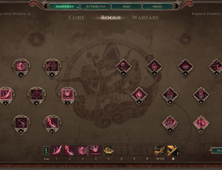 The Rogue Skill Tree