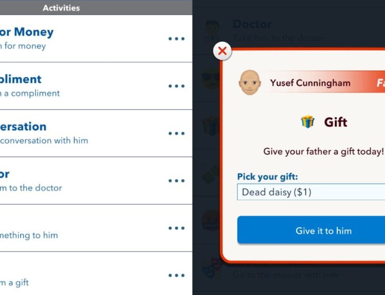 start argument with father bitlife