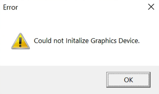 League of Legends couldn't initialize graphics device error Windows