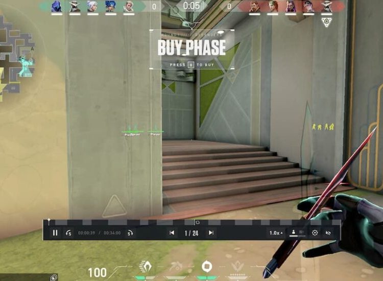 Screenshot of a VALORANT Replay recording